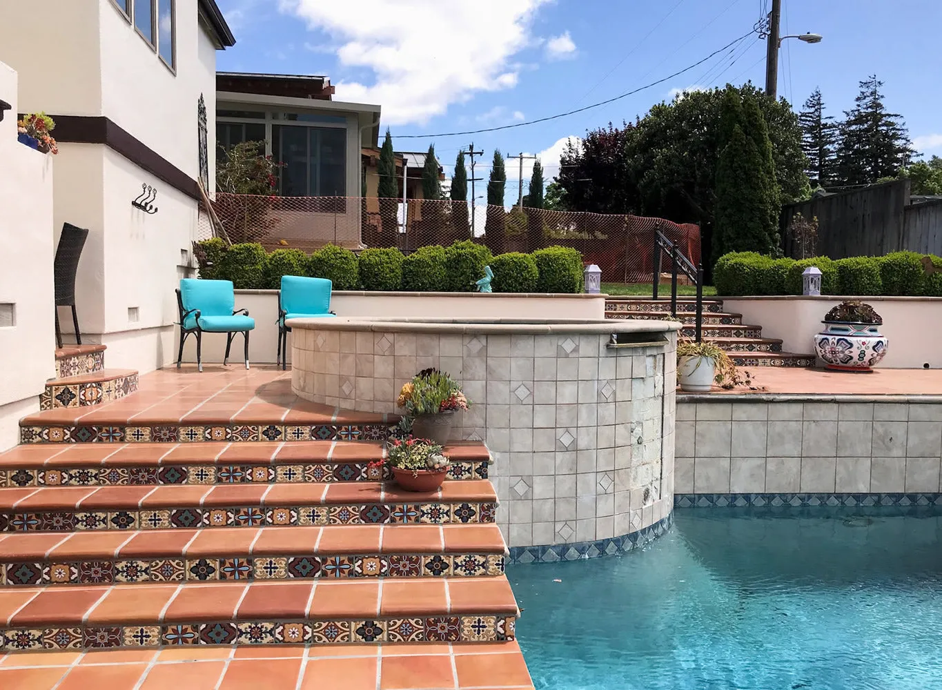Santa Barbara Ceramic Decorative Tile: Rosario
