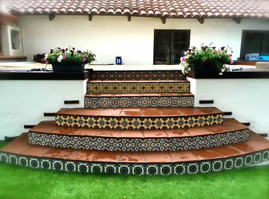 Santa Barbara Ceramic Decorative Tile: Rosario