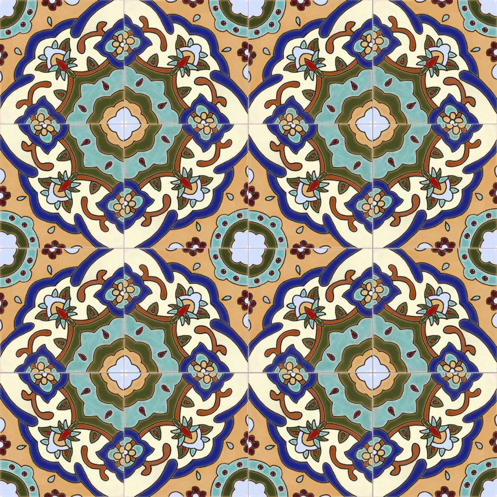 Santa Barbara Ceramic Decorative Tile: Santa Barbara