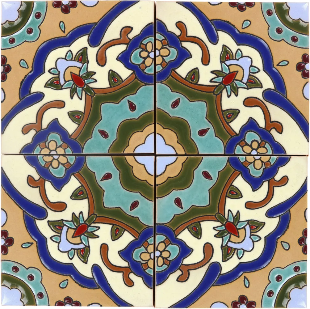 Santa Barbara Ceramic Decorative Tile: Santa Barbara