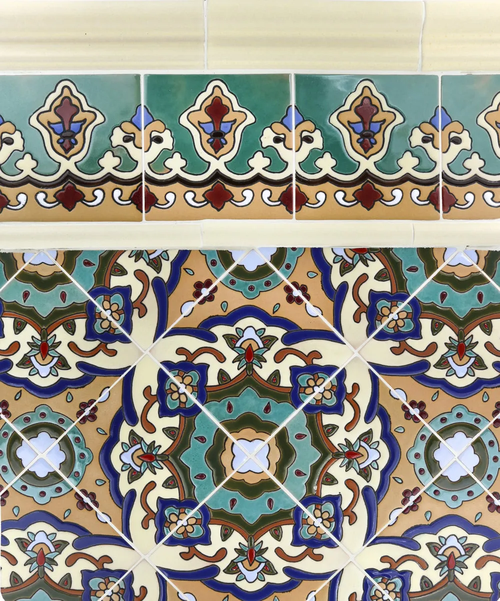 Santa Barbara Ceramic Decorative Tile: Santa Barbara