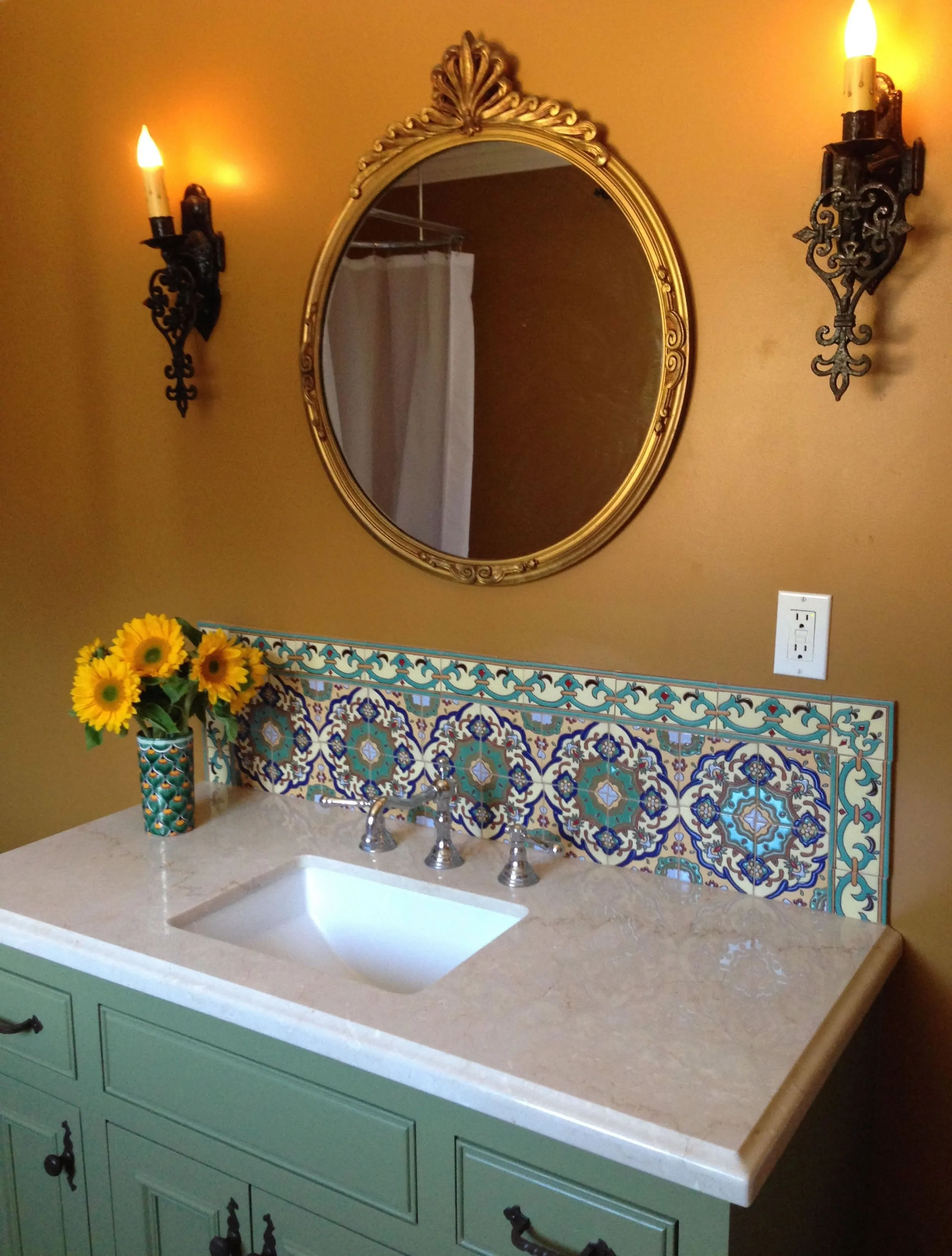 Santa Barbara Ceramic Decorative Tile: Santa Barbara
