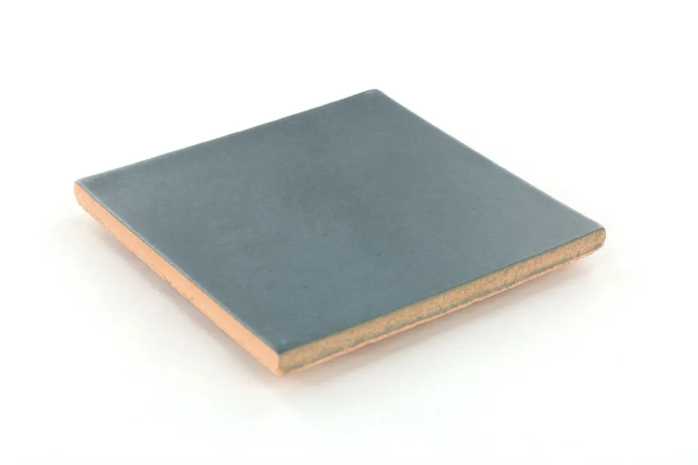 Santa Barbara Ceramic Solid Tile: Charcoal Green Matte