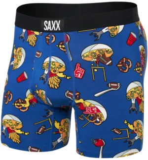 SAXX Volt Breathable Mesh Boxer Brief Souper Bowl - Cobalt