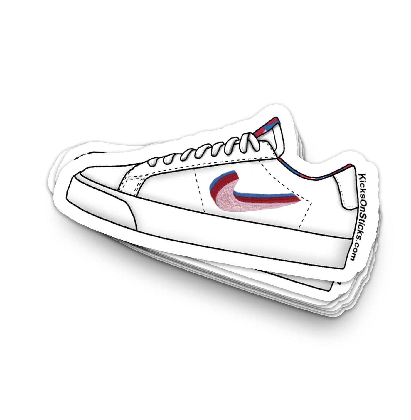 SB Blazer Low "Parra" Sneaker Sticker