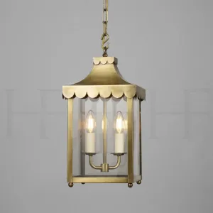 Scallop Edge Hanging Lantern