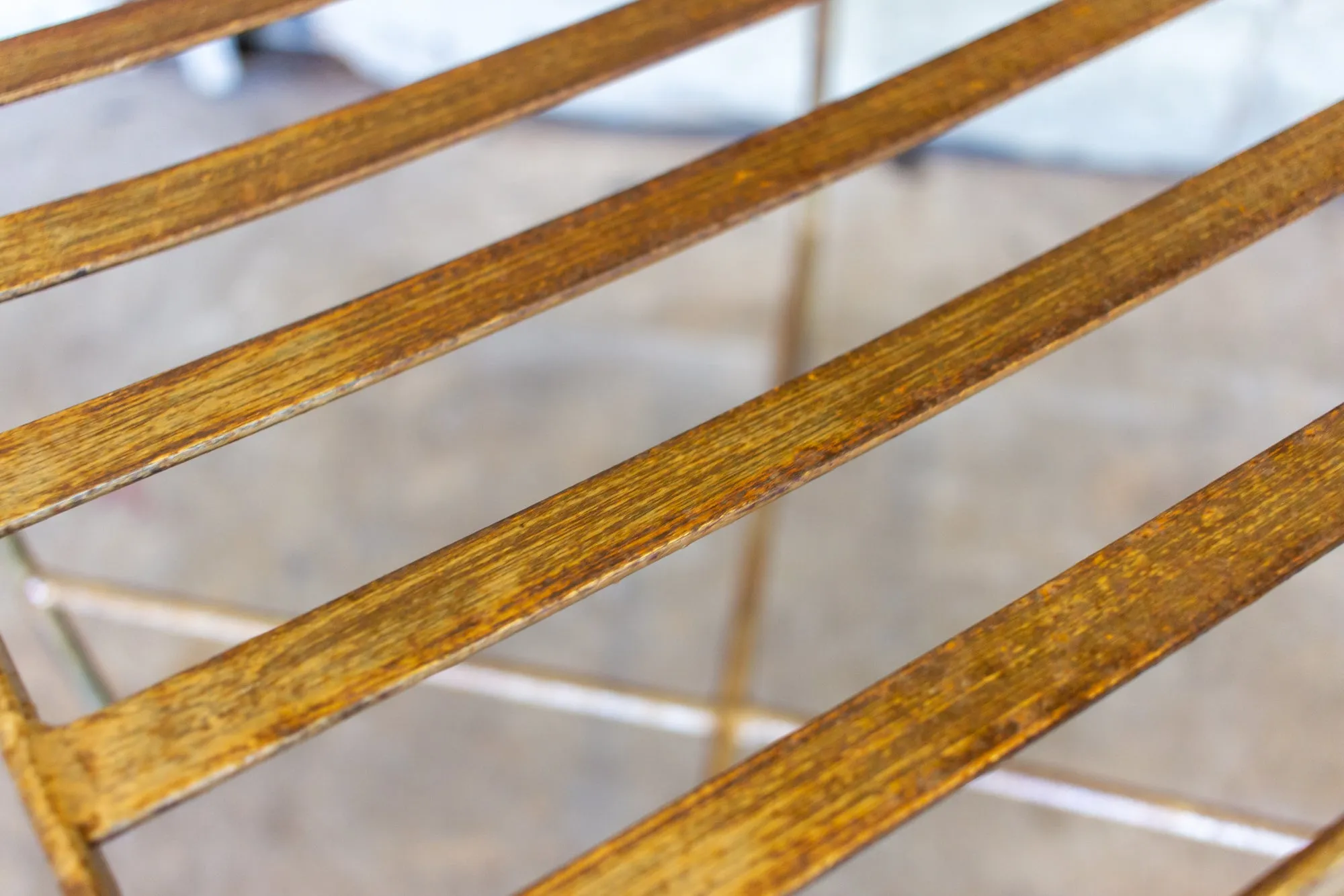 Set of Eight Handcrafted Belgian Iron Chairs
