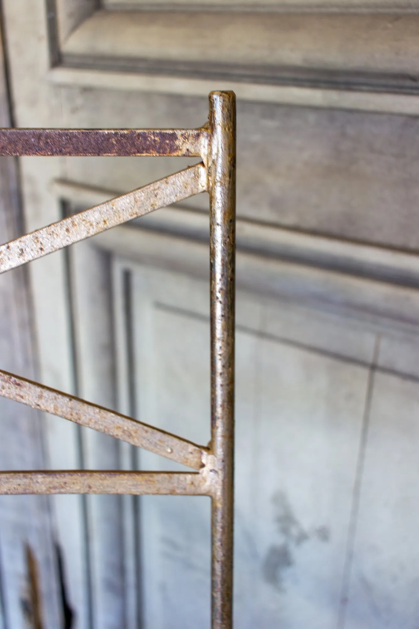 Set of Eight Handcrafted Belgian Iron Chairs
