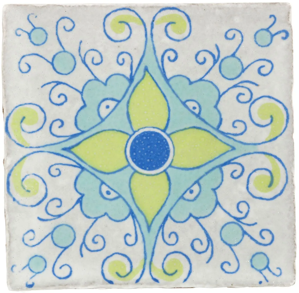 Siena Ceramic Decorative Tile: Galenda