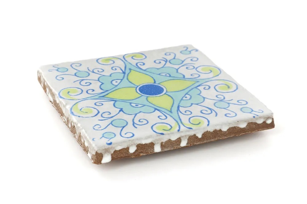 Siena Ceramic Decorative Tile: Galenda
