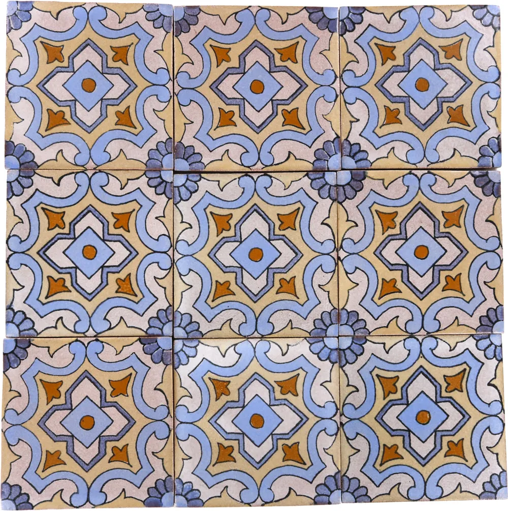 Siena Ceramic Decorative Tile: Pianella