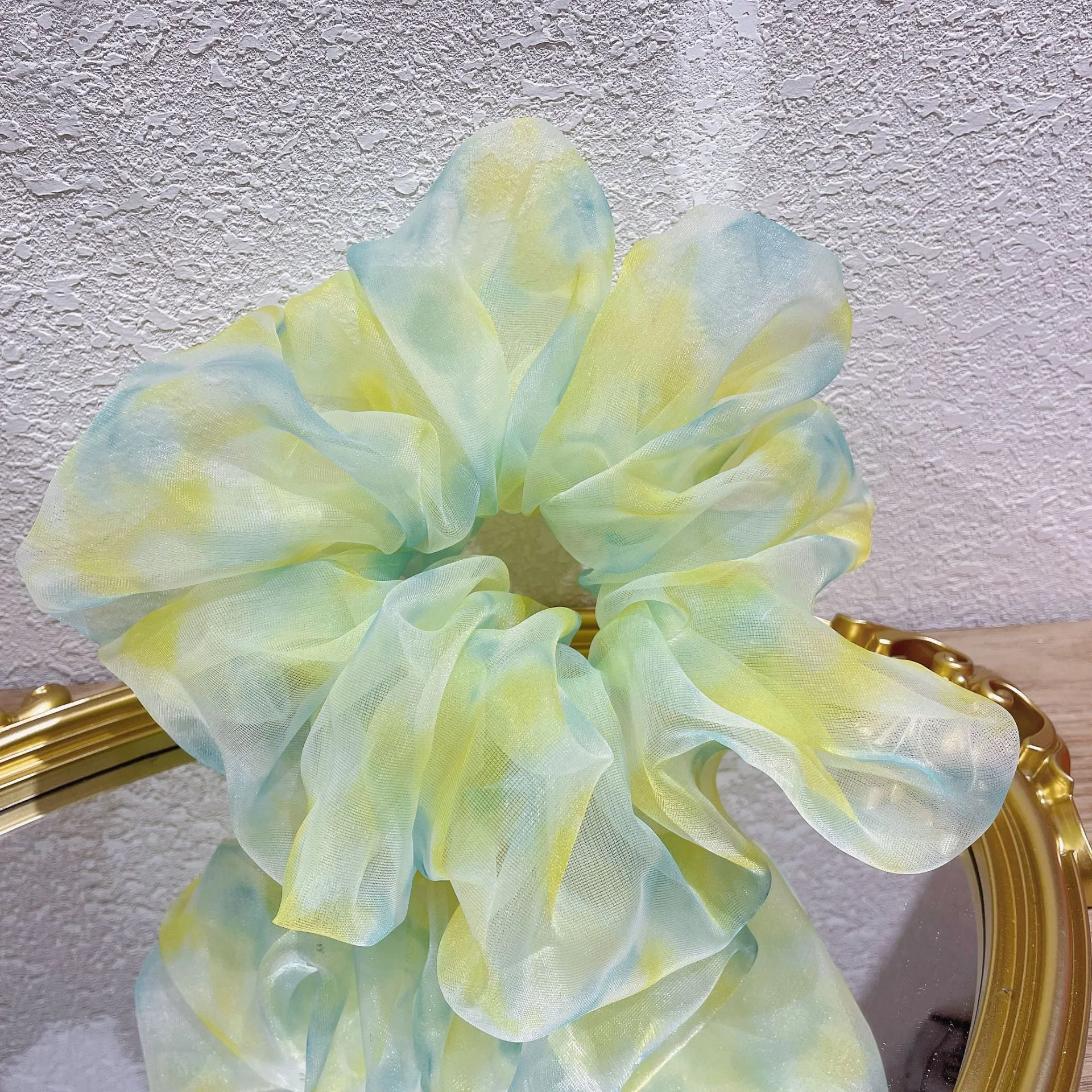 Silk Oversized Hair Scrunchies with Vibrant Colors and Fashionable Style