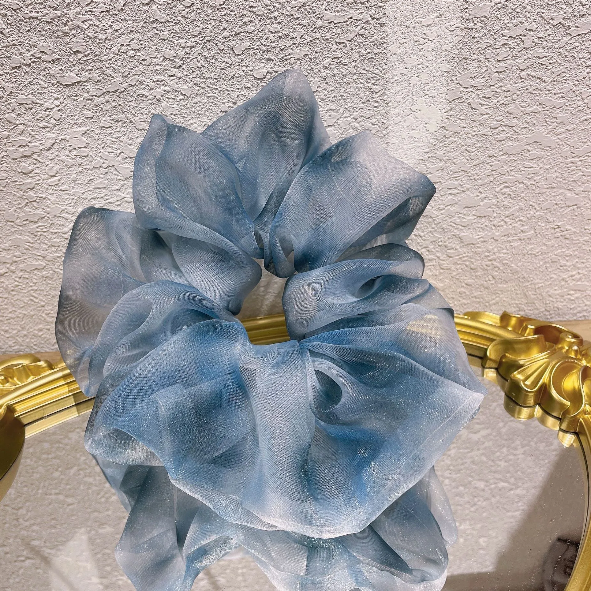 Silk Oversized Hair Scrunchies with Vibrant Colors and Fashionable Style