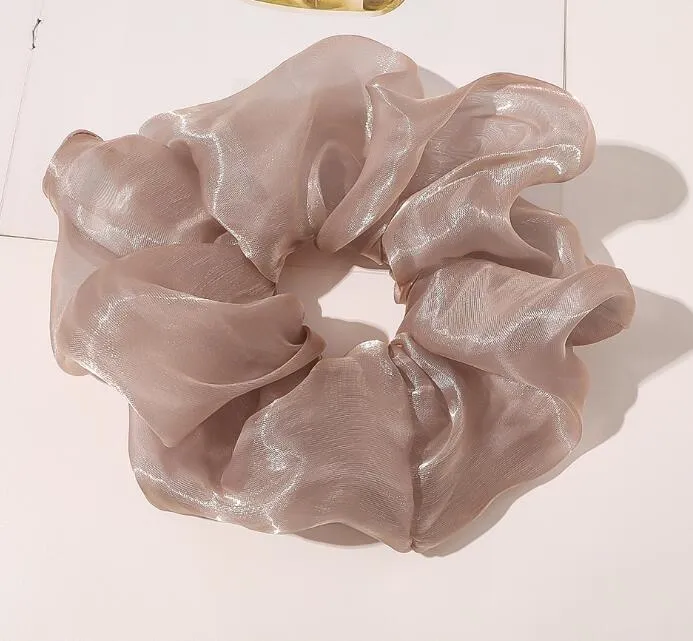 Silk Oversized Hair Scrunchies with Vibrant Colors and Fashionable Style