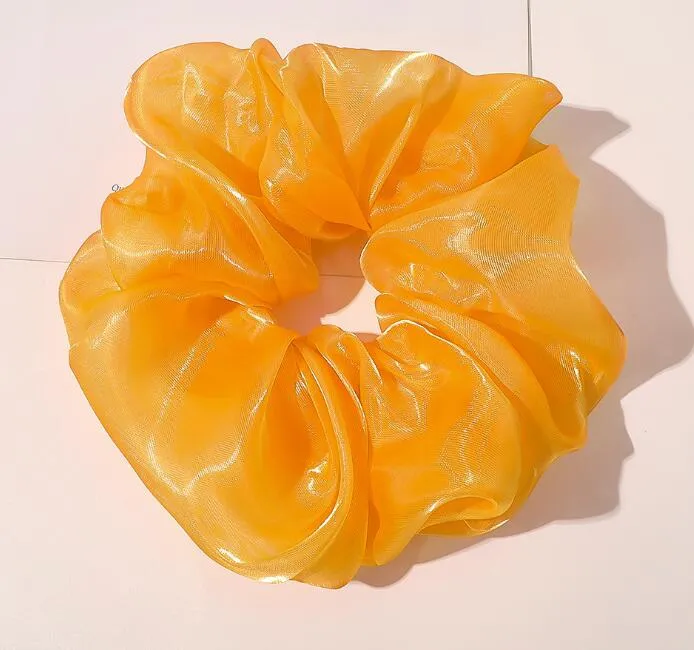 Silk Oversized Hair Scrunchies with Vibrant Colors and Fashionable Style