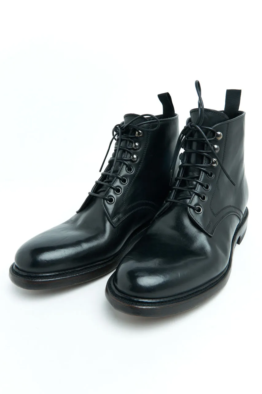 Silvano Sassetti Derby Boots Reverse Fiore Nero