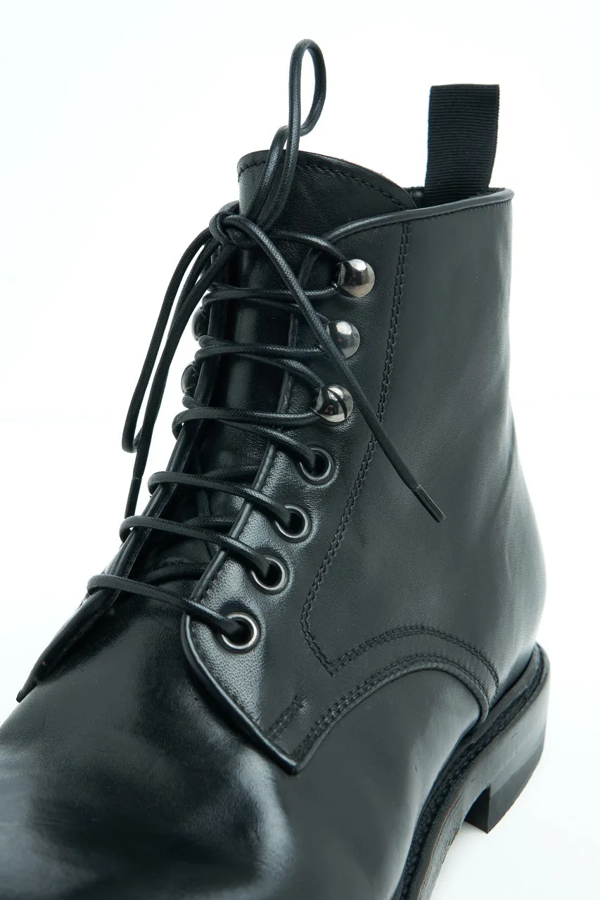 Silvano Sassetti Derby Boots Reverse Fiore Nero