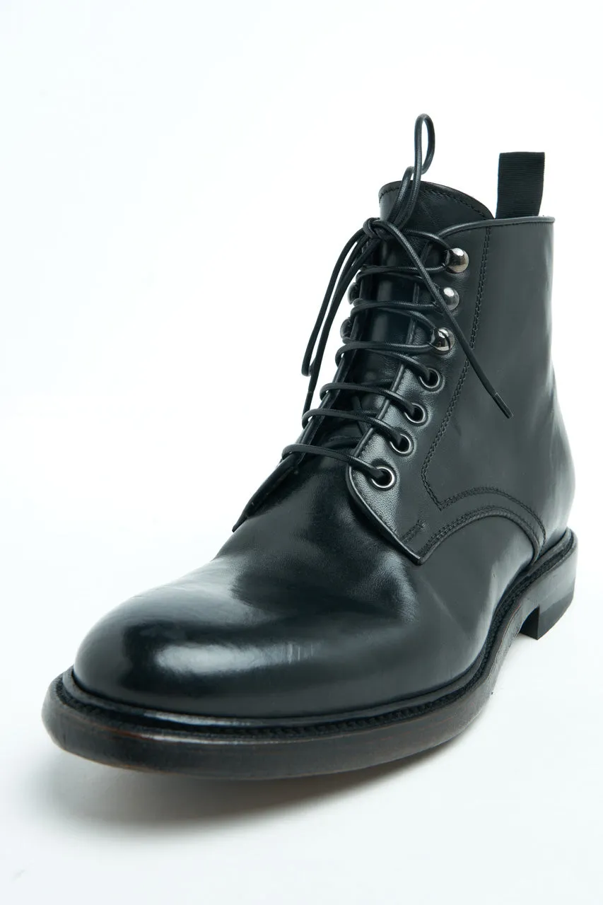 Silvano Sassetti Derby Boots Reverse Fiore Nero