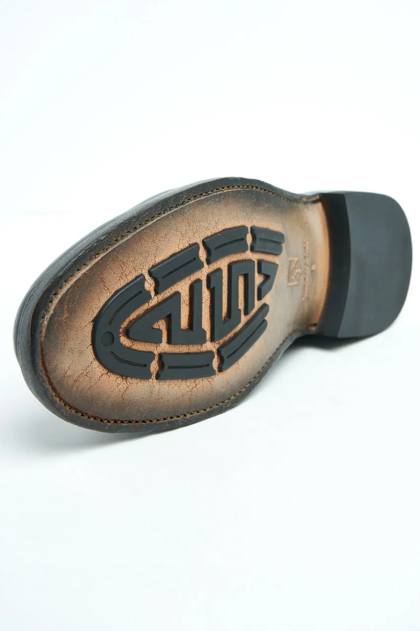 Silvano Sassetti Derby Boots Reverse Fiore Nero