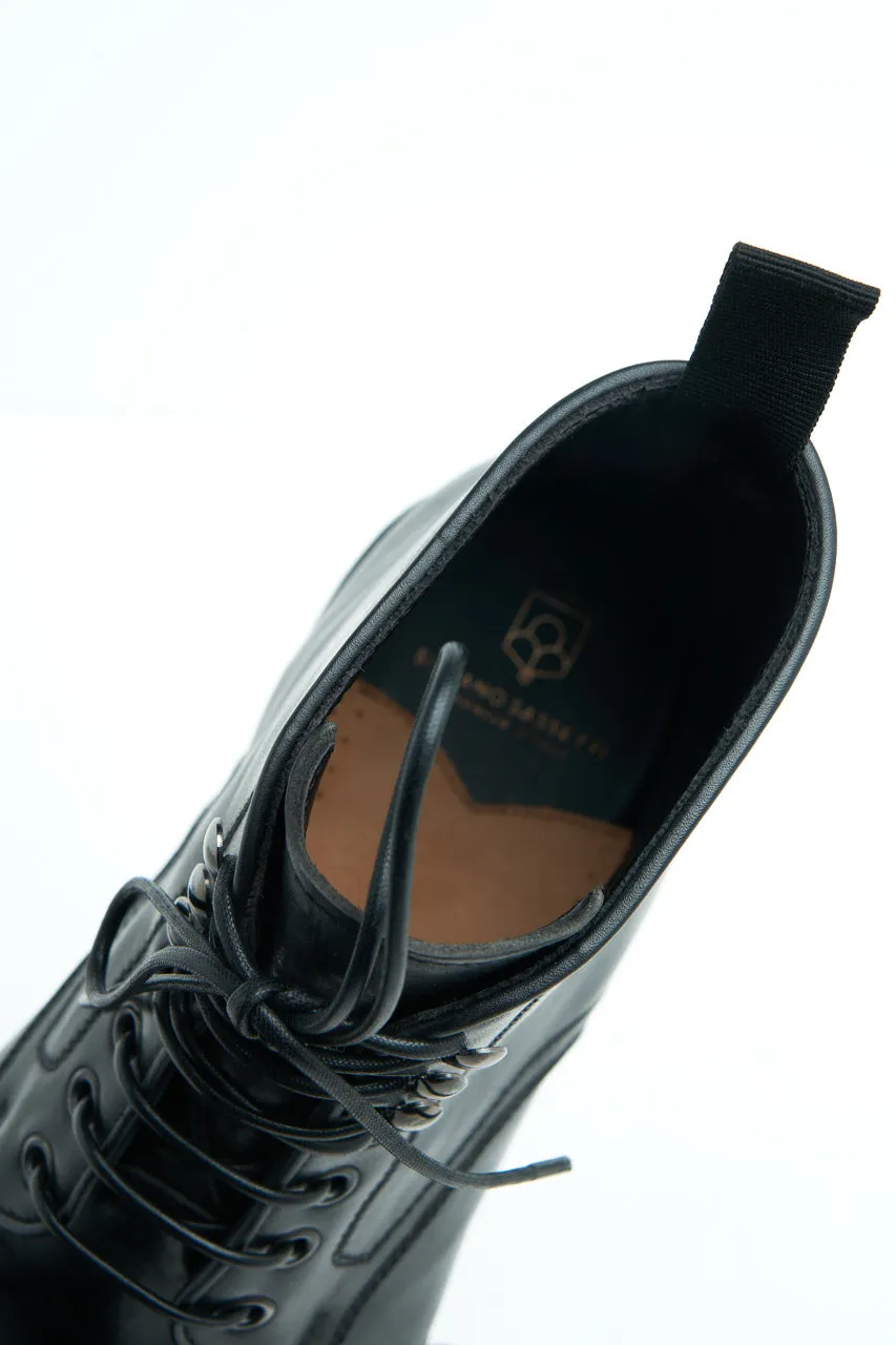 Silvano Sassetti Derby Boots Reverse Fiore Nero