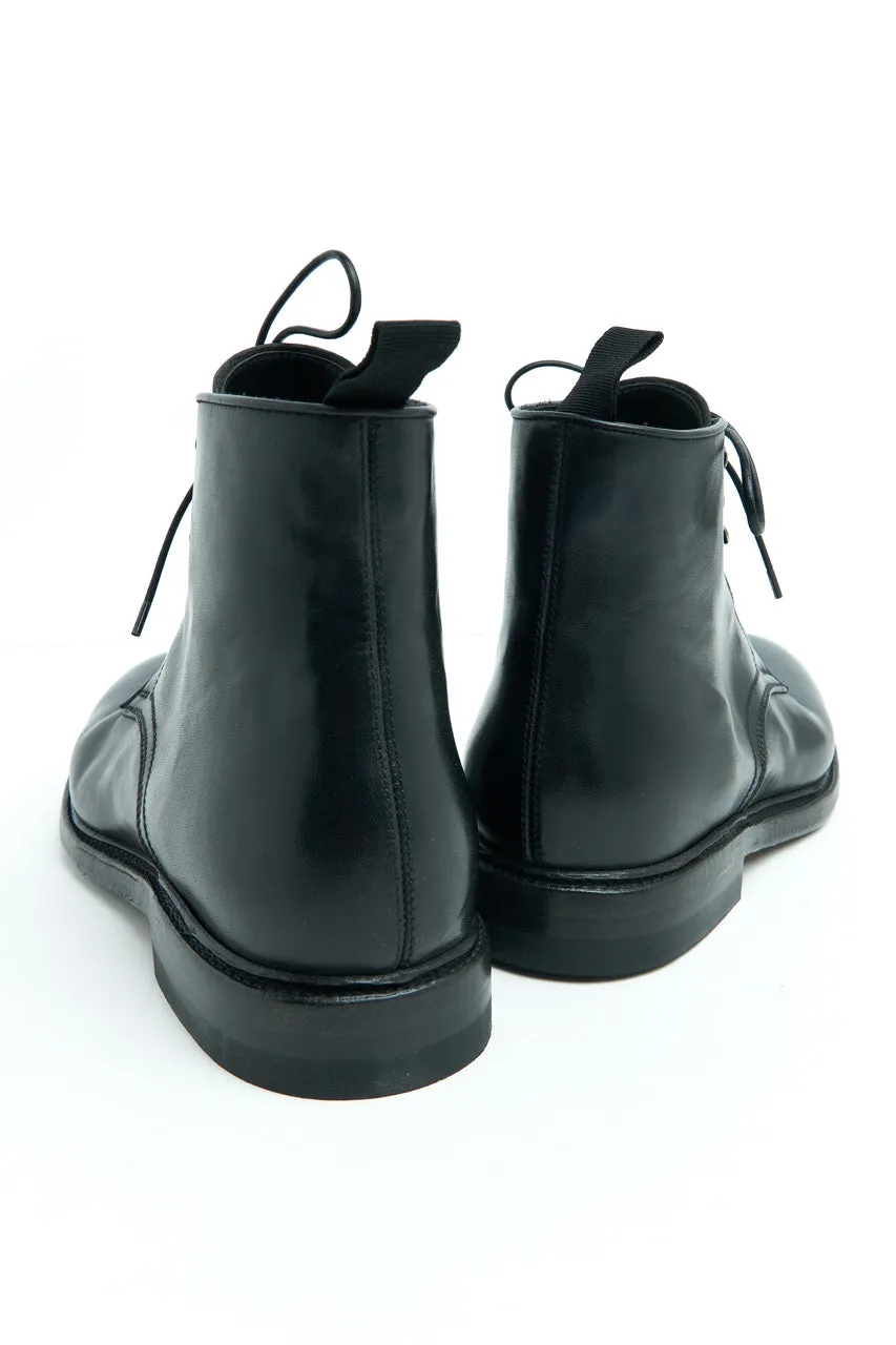 Silvano Sassetti Derby Boots Reverse Fiore Nero