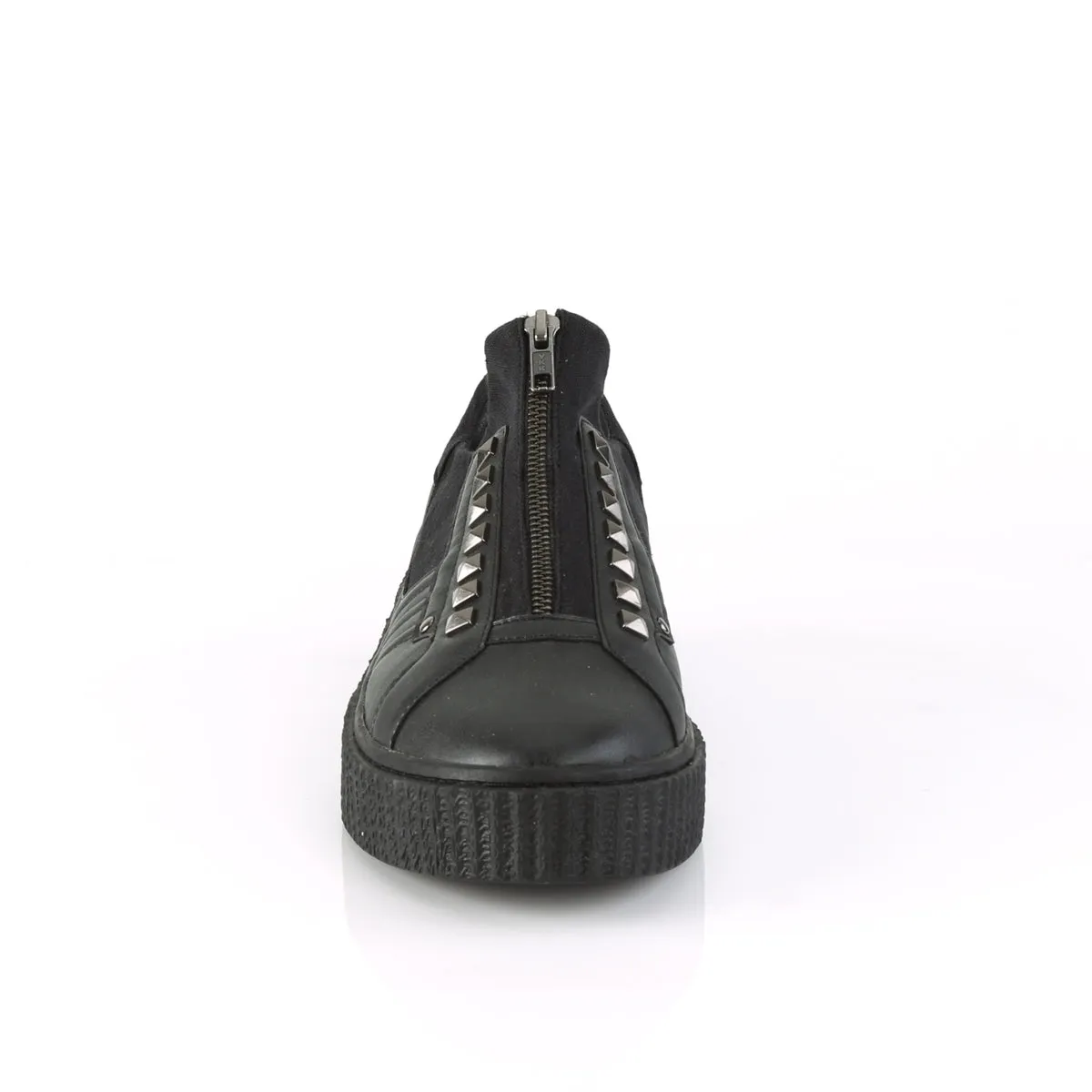 SNEEKER-125  Black Canvas-Black Pu