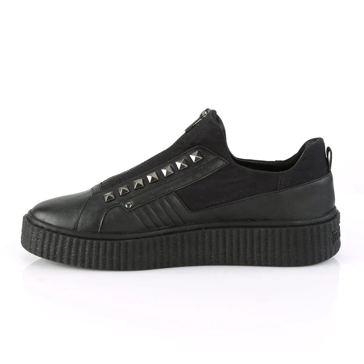 SNEEKER-125  Black Canvas-Black Pu