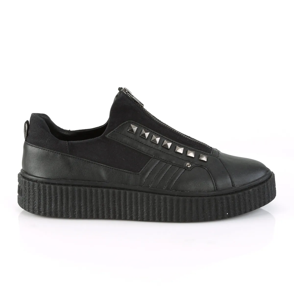 SNEEKER-125  Black Canvas-Black Pu