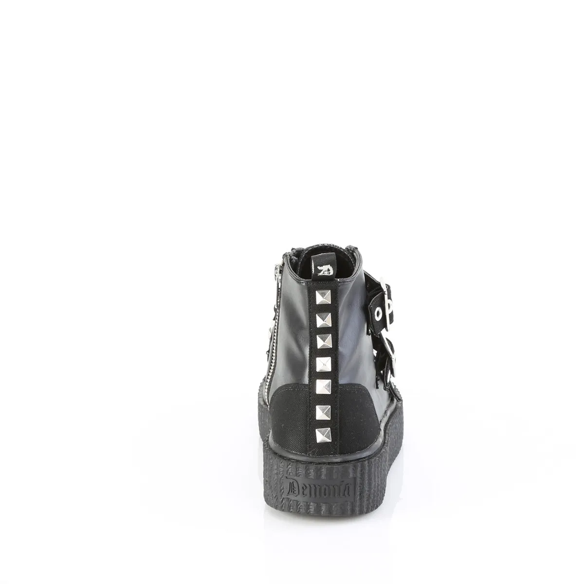 SNEEKER-225  Black Canvas-Vegan Leather