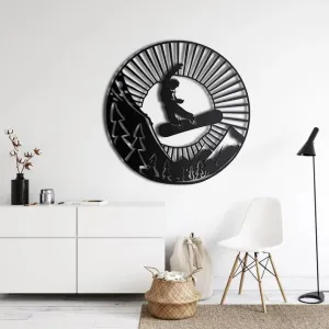 Snowboarder Metal Wall Decor