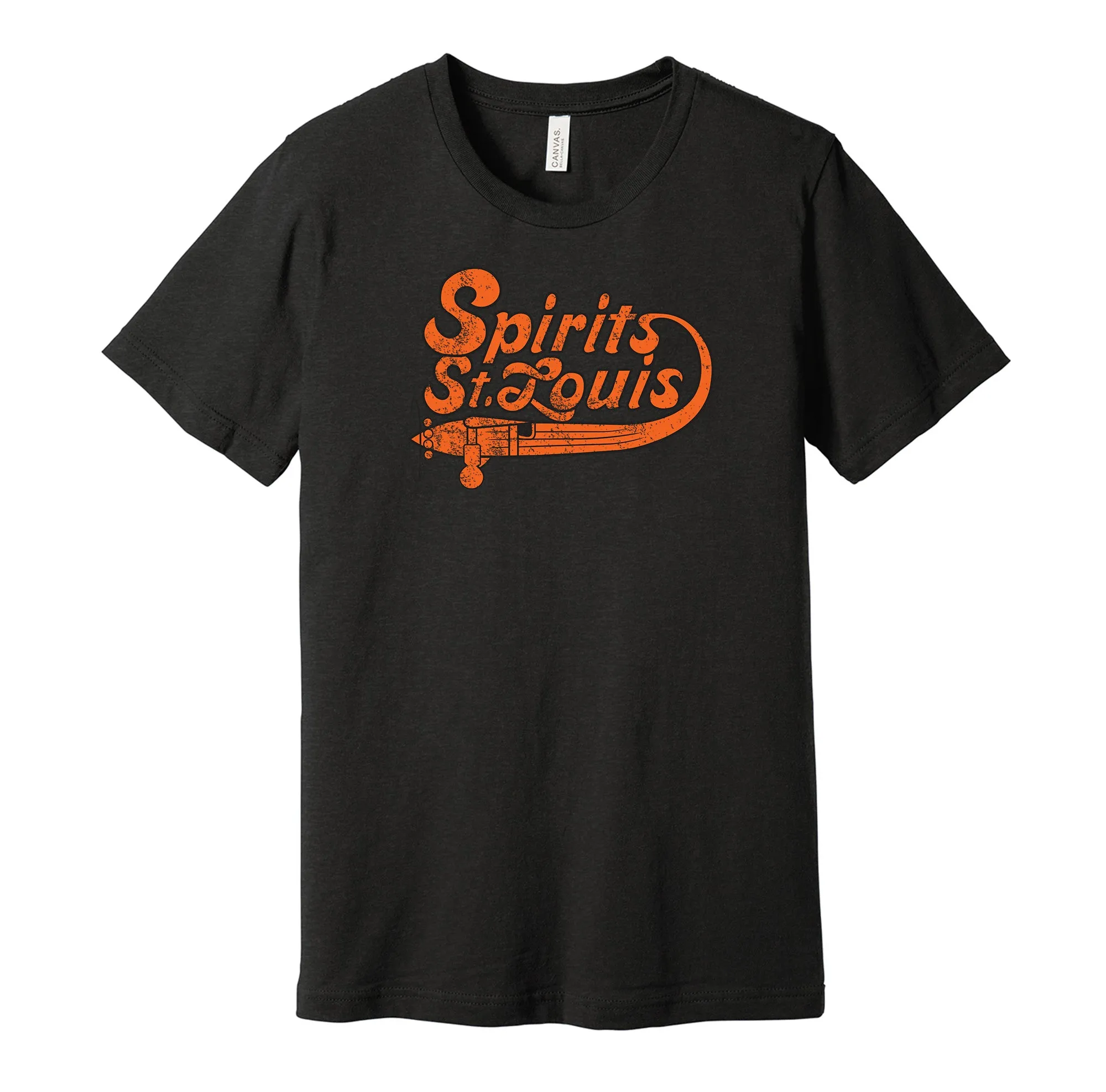 Spirits of St. Louis Distressed Logo Shirt - Defunct Sports Team - Celebrate Missouri Heritage and History - Hyper Than Hype