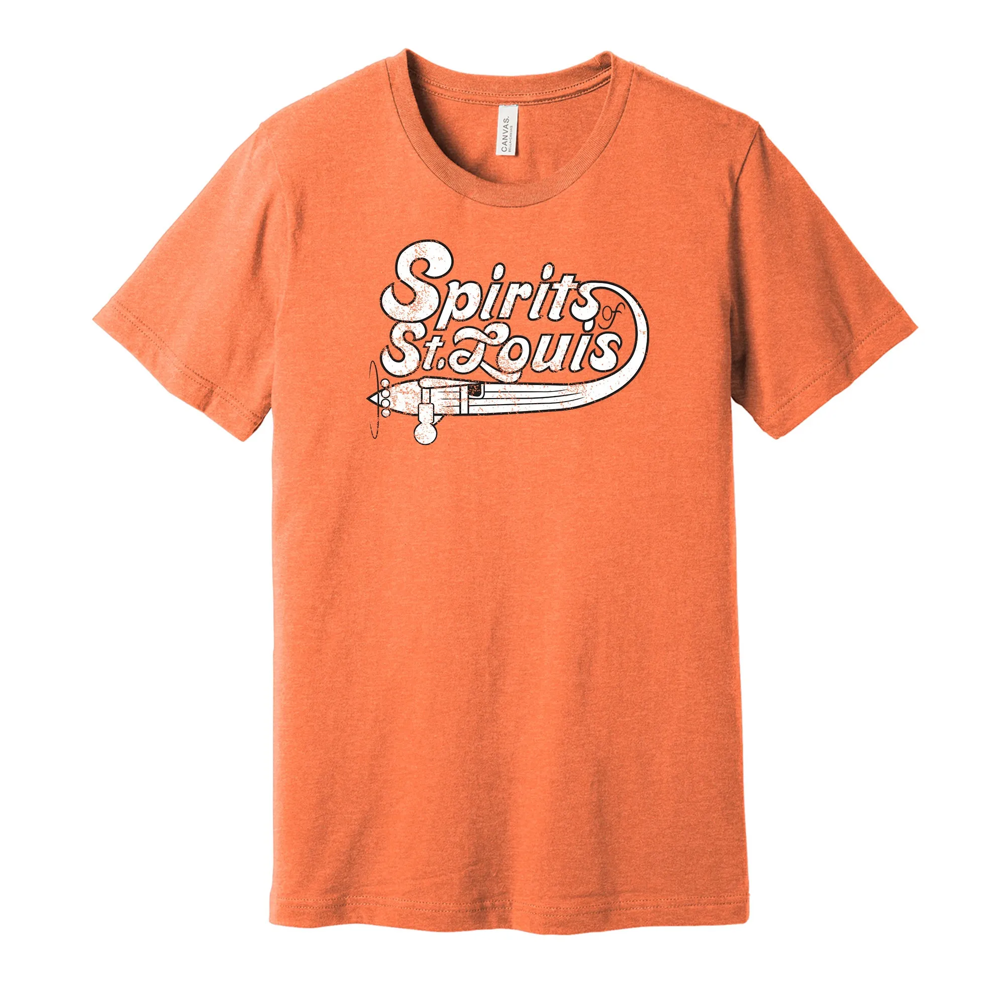 Spirits of St. Louis Distressed Logo Shirt - Defunct Sports Team - Celebrate Missouri Heritage and History - Hyper Than Hype