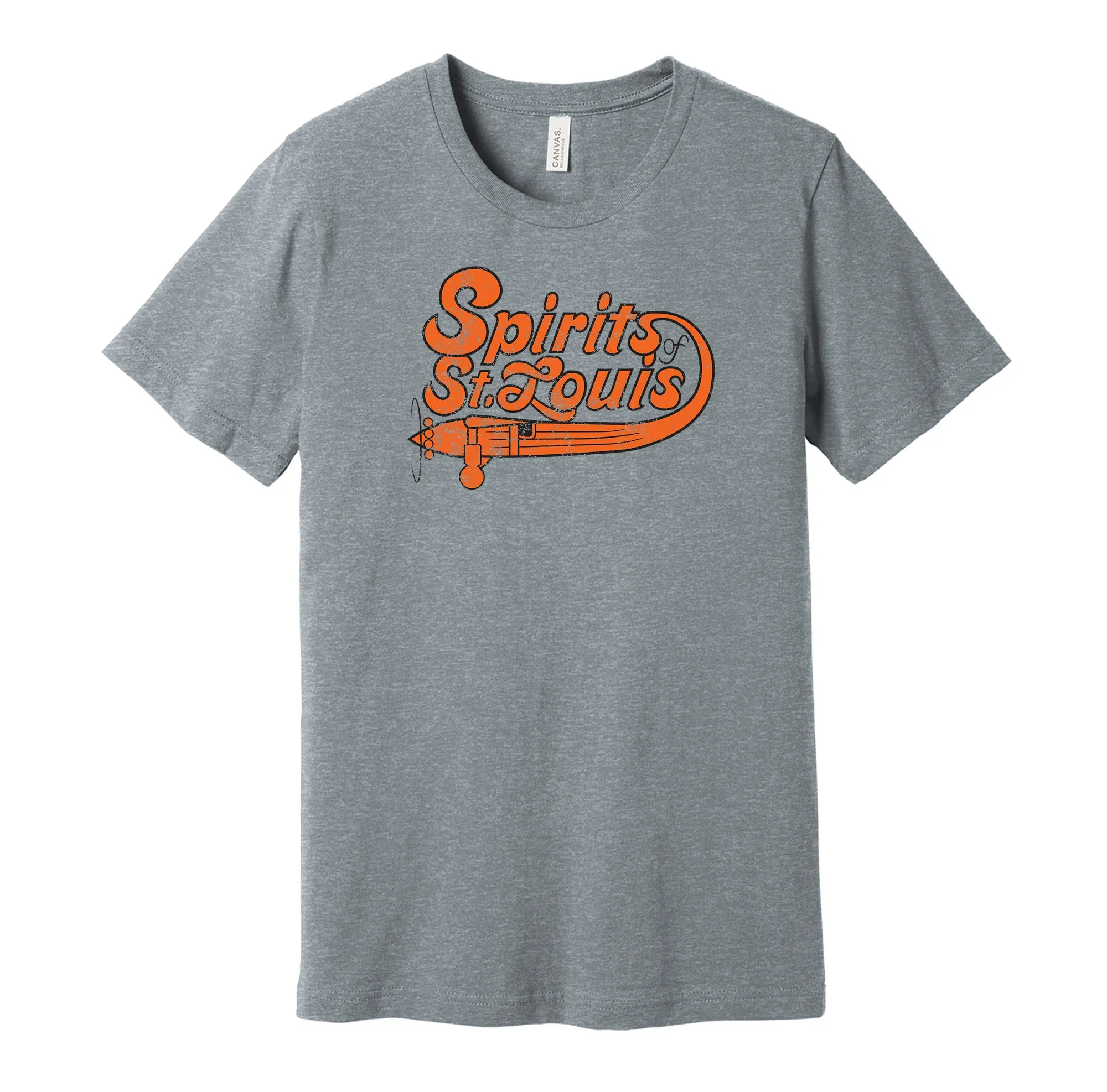 Spirits of St. Louis Distressed Logo Shirt - Defunct Sports Team - Celebrate Missouri Heritage and History - Hyper Than Hype
