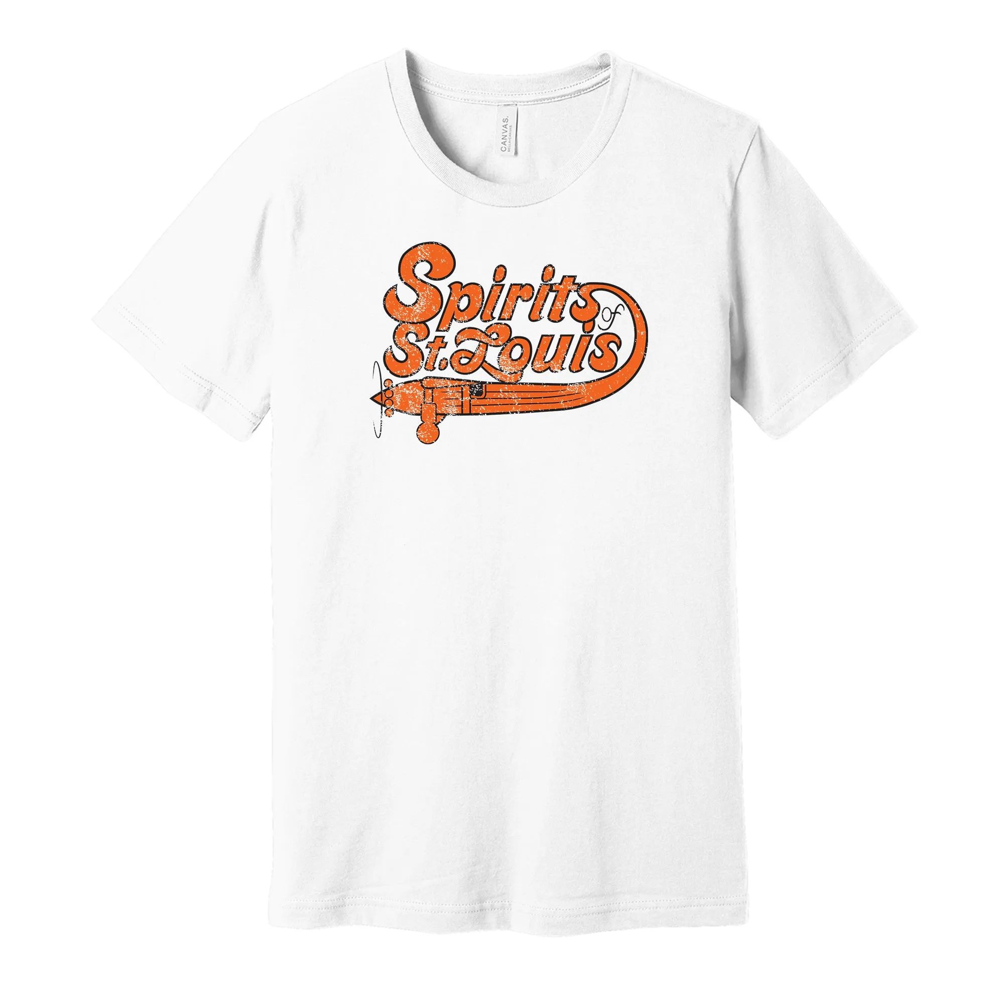 Spirits of St. Louis Distressed Logo Shirt - Defunct Sports Team - Celebrate Missouri Heritage and History - Hyper Than Hype