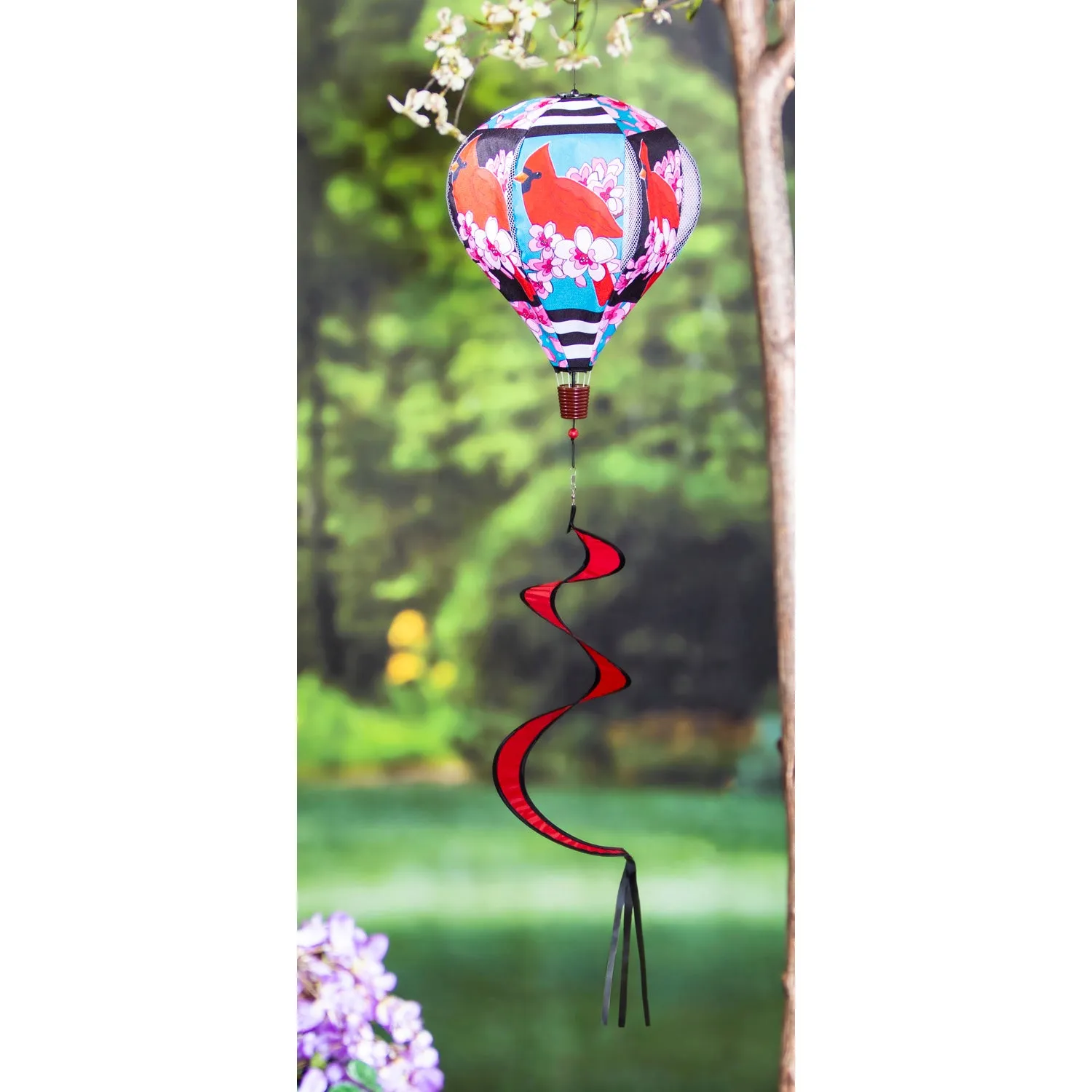 Spring Cardinal Burlap Balloon Spinner,45bb458