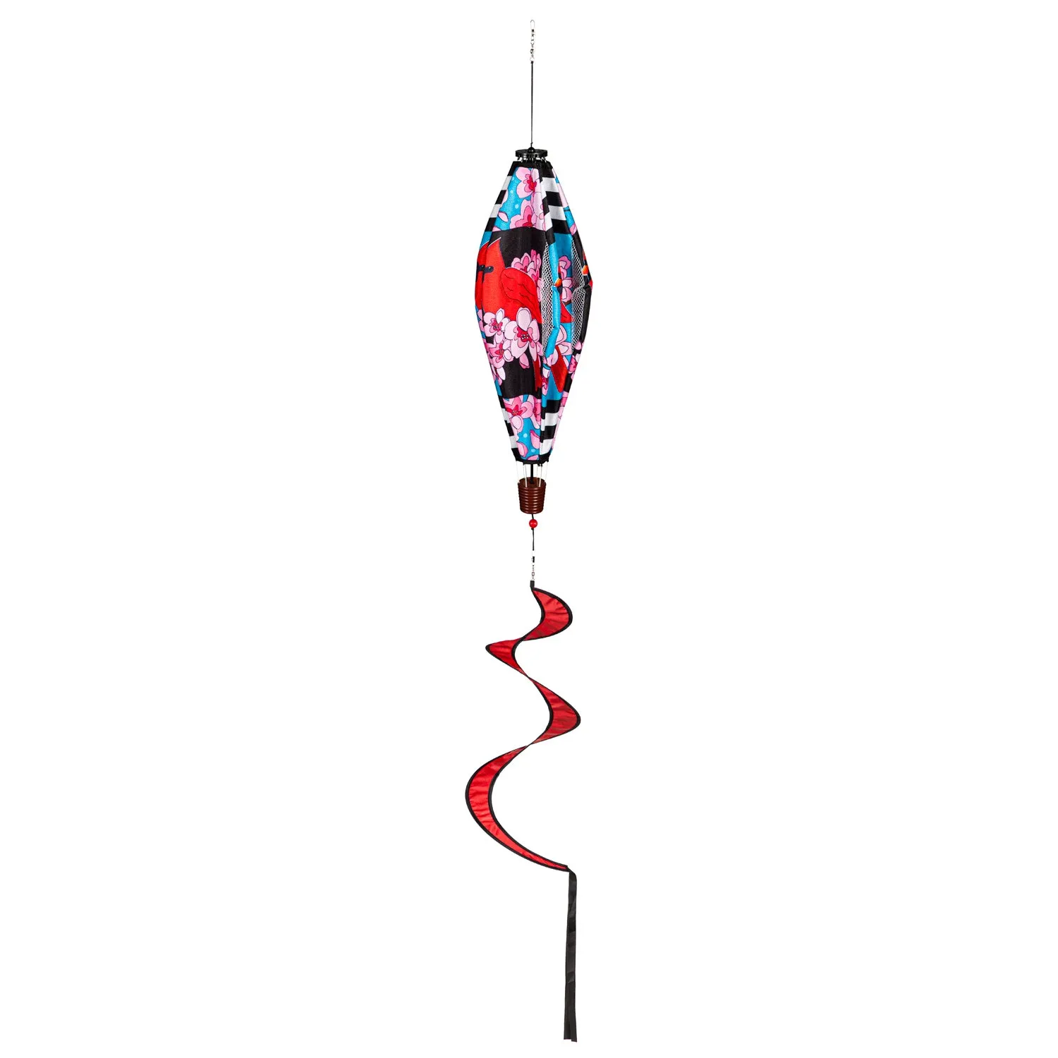 Spring Cardinal Burlap Balloon Spinner,45bb458