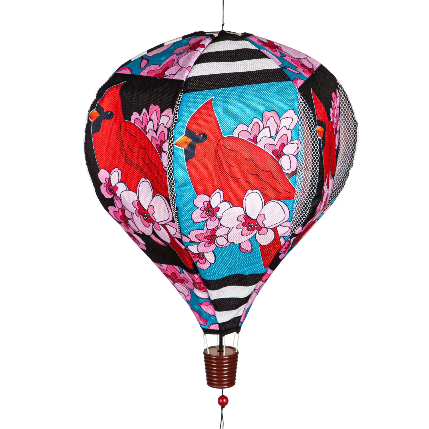Spring Cardinal Burlap Balloon Spinner,45bb458