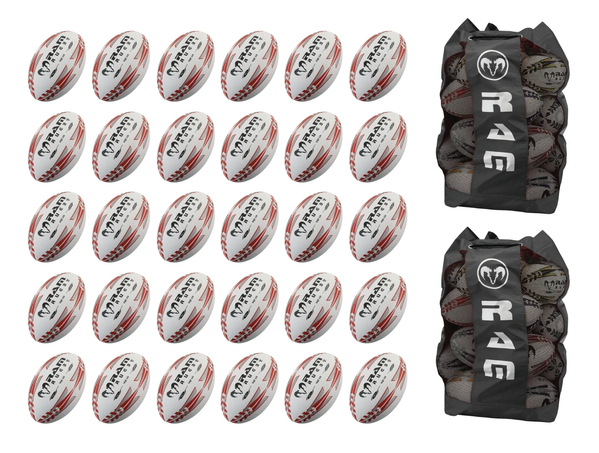 Squad Trainer Ball Bundle - 30 x balls and 2 bags
