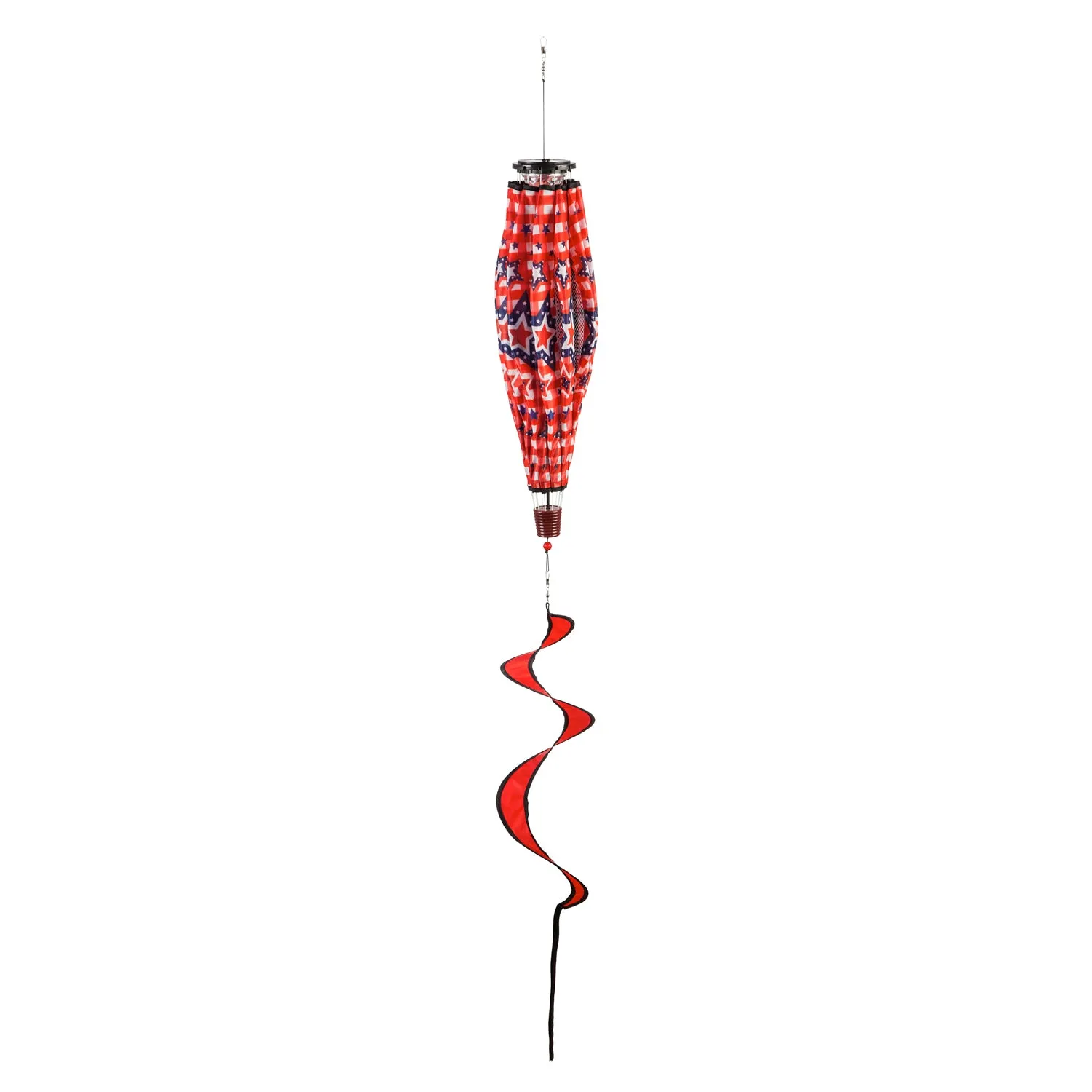 Stars and Plaid Solar Balloon Spinner,45b342sl