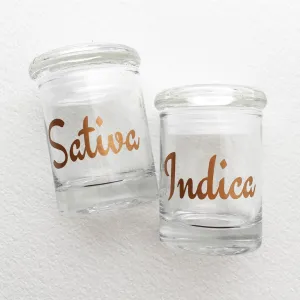 Stash Jar Set - Sativa and Indica 1/8