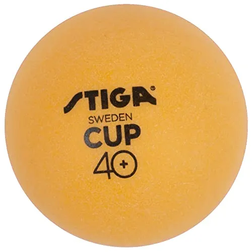Stiga Cup Table Tennis Ball, Pack of 6 (Orange)