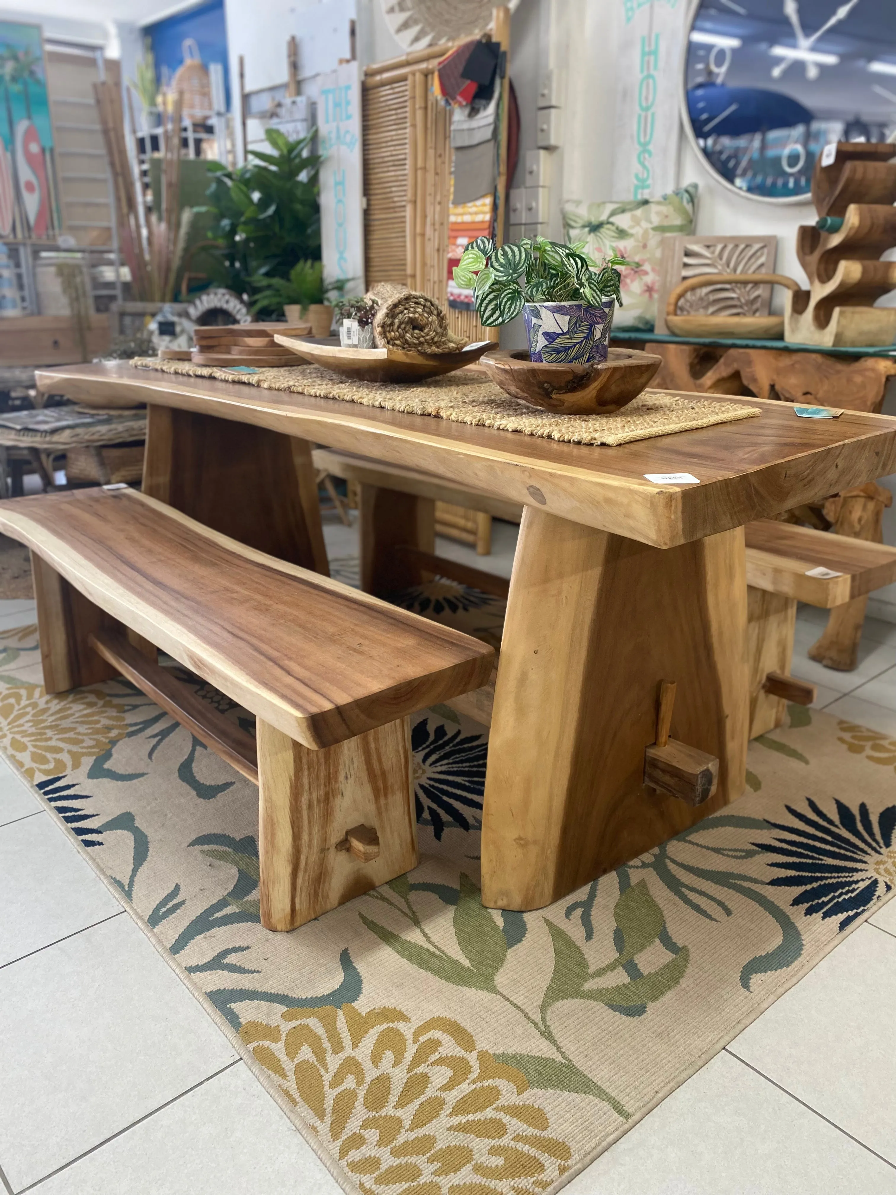 Suar Wood Bench Seat