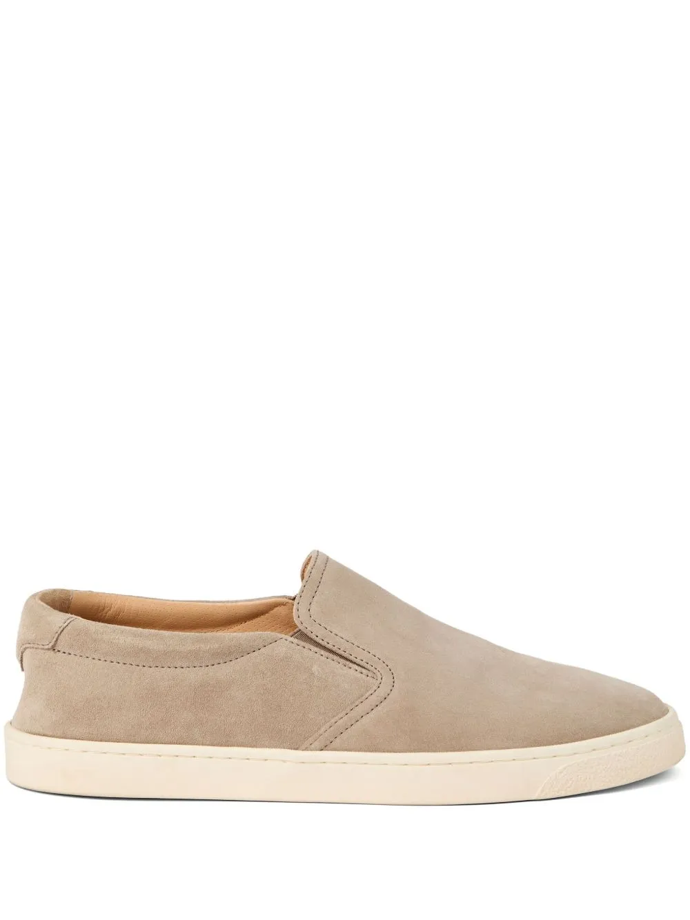Suede slip on sneakers