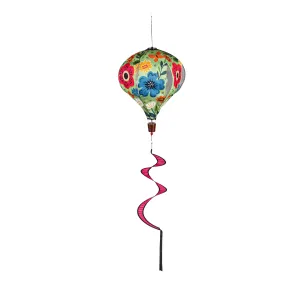 Summer Florals Burlap Balloon Spinner,45bb504