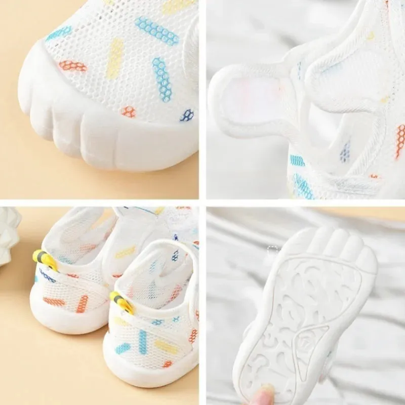 Summer Mesh Breathable Non slip Walking Shoes for Boys and Girls