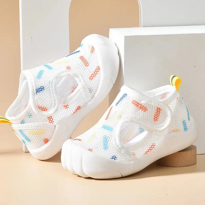 Summer Mesh Breathable Non slip Walking Shoes for Boys and Girls