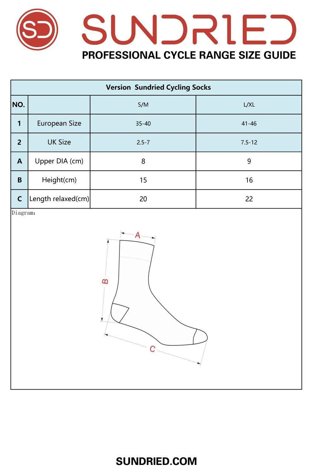 Sundried Weekly Cycle Socks 7 Pack