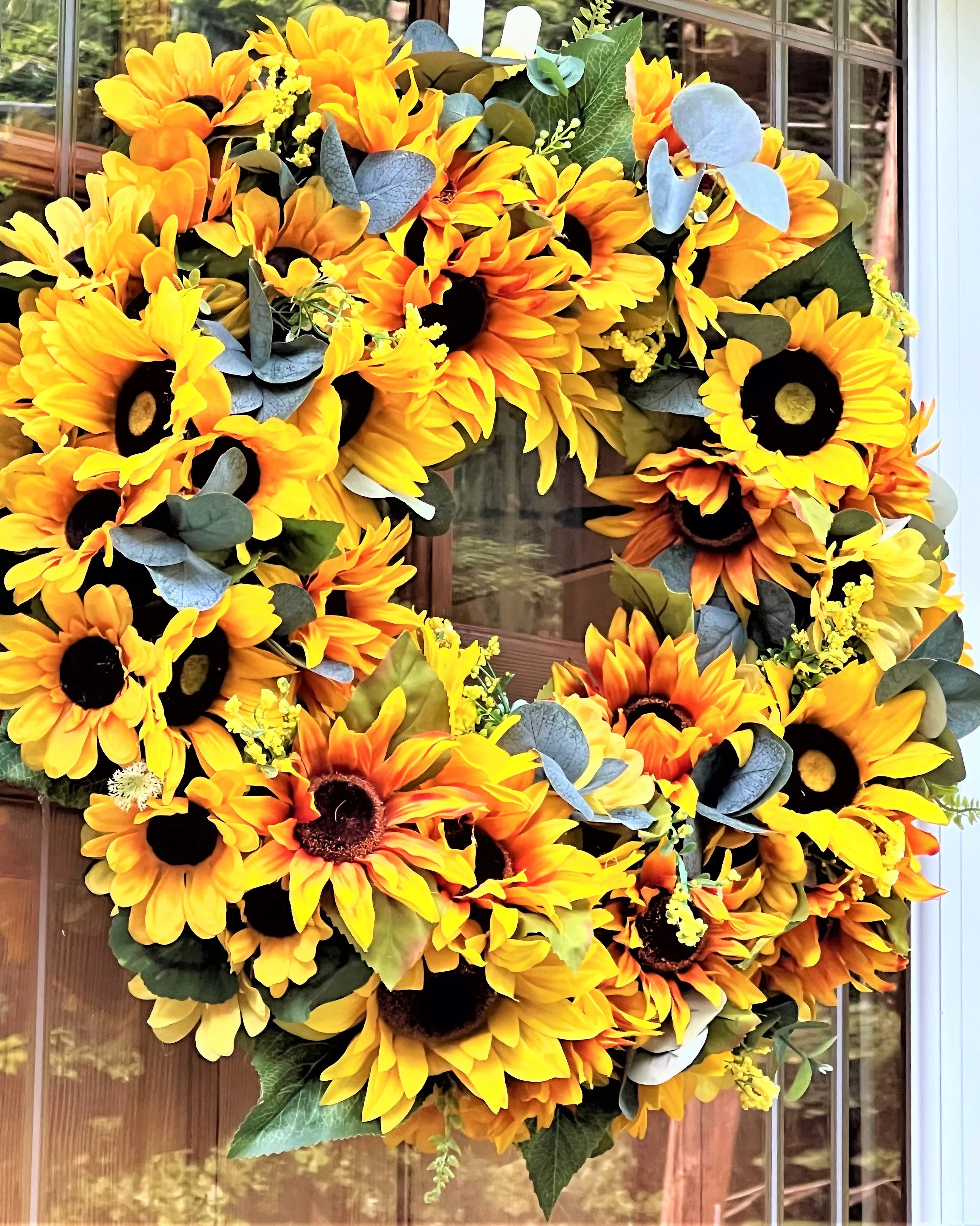 Sunflower Wreath 25 Inches Diameter