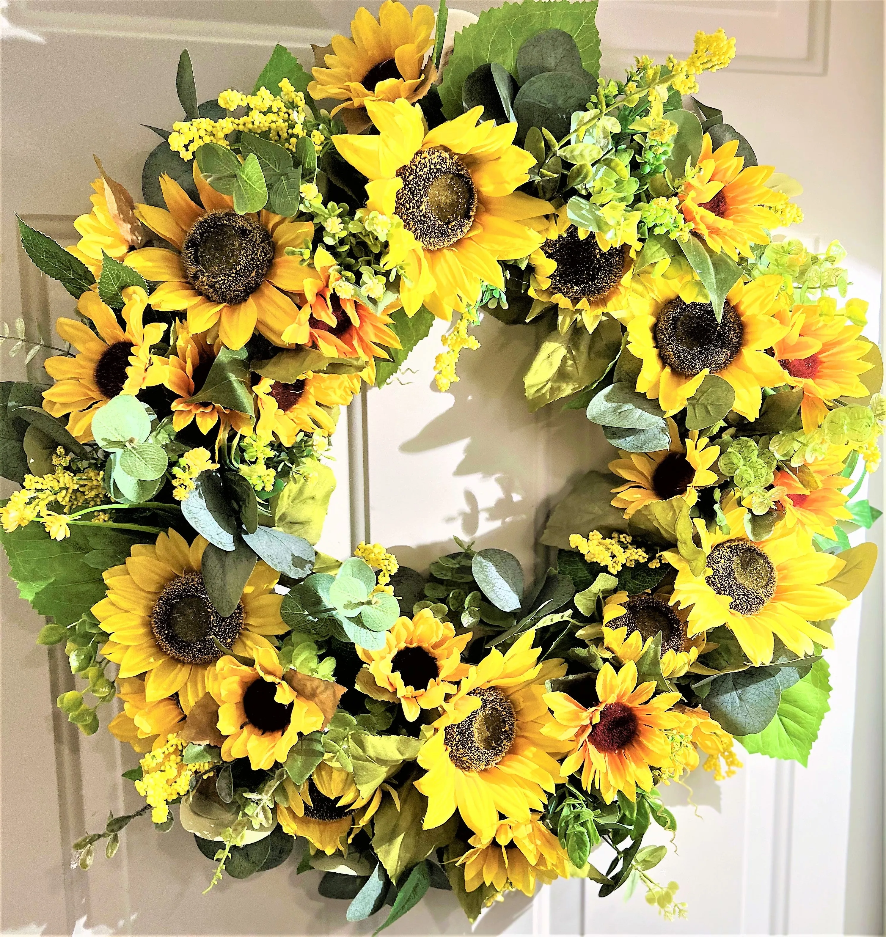 Sunflower Wreath 25 Inches Diameter