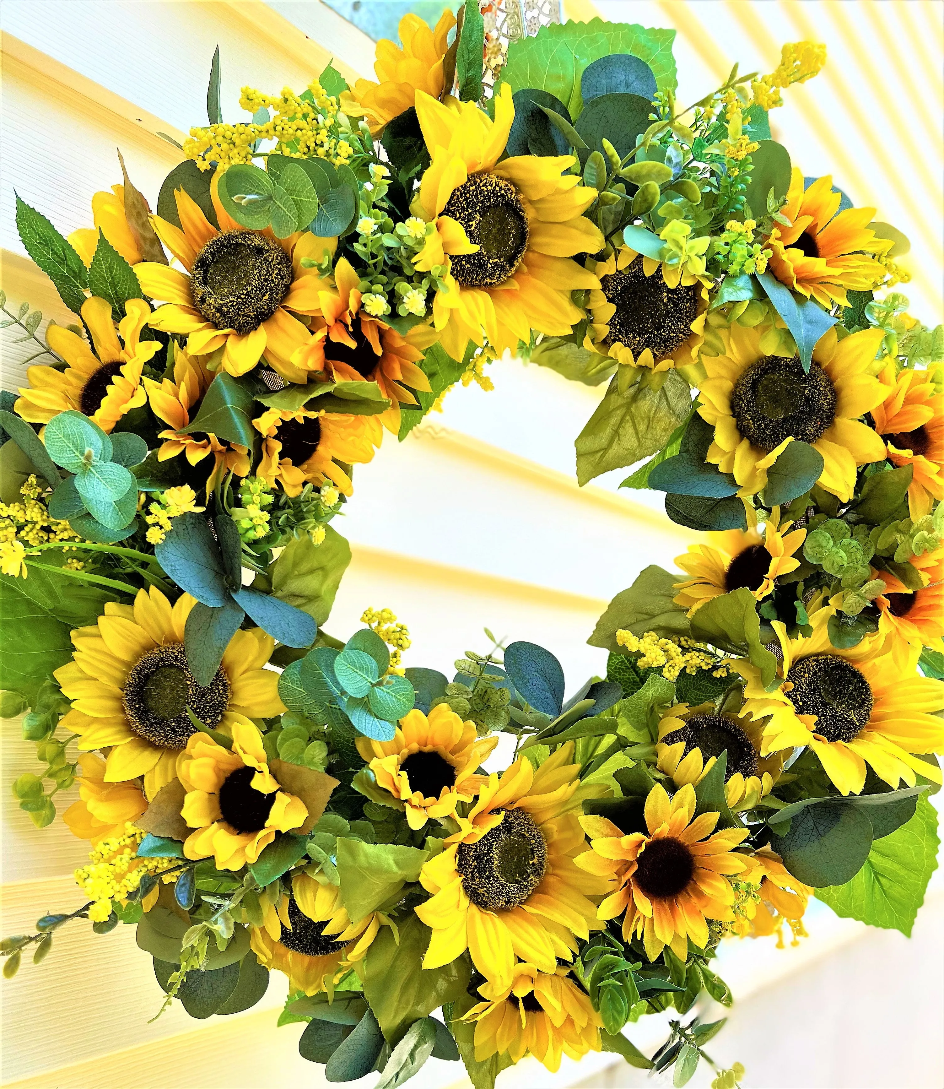 Sunflower Wreath 25 Inches Diameter